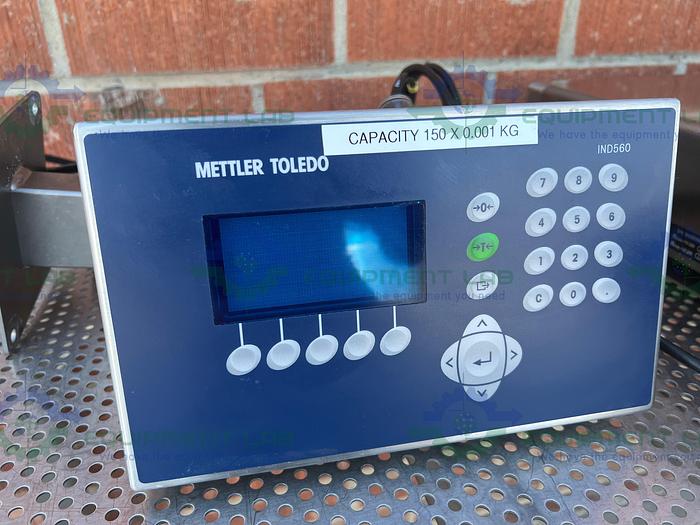 Used Mettler Toledo  KCC150S  Stainless Steel Bench Scale 300 Lb Capacity 23" x 31"