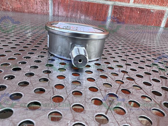 Winters Premium Q821 Liquid Filled Pressure Gauge 2.5" x 1/2", 0-15 PSI