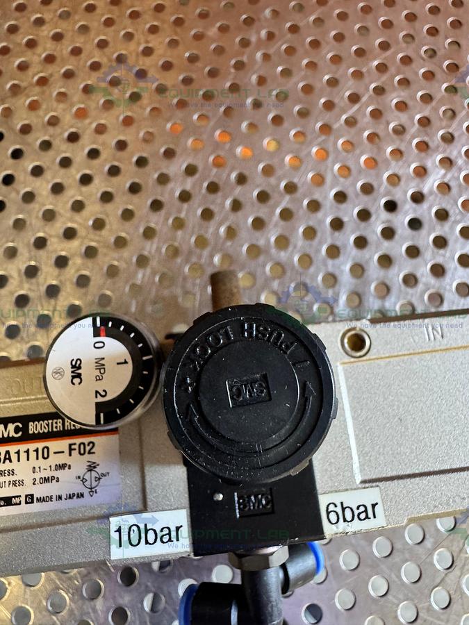 Used SMC EVBA1110-F02  Pneumatic Booster Regulator / Booster Cylinder  0.1-1.0 MPa