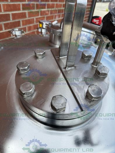 Used Precision Stainless 600 Liter Stainless Steel Jacketed Reactor 45 PSI