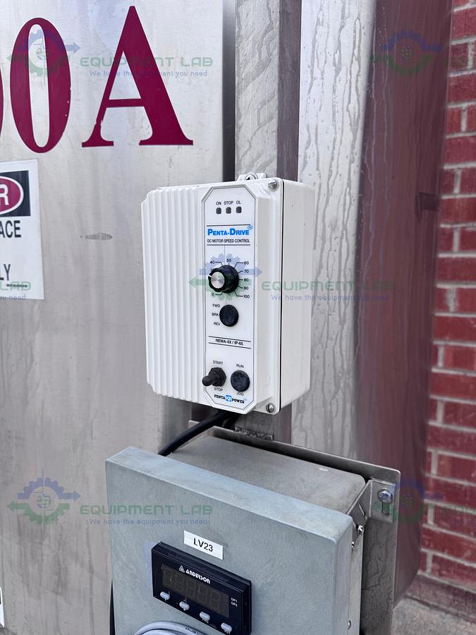 Used Feldmeier 1000 Liter SS Jacketed Reactor 50 FV PSI w/ VFD, 0.5 HP Bottom Mixer