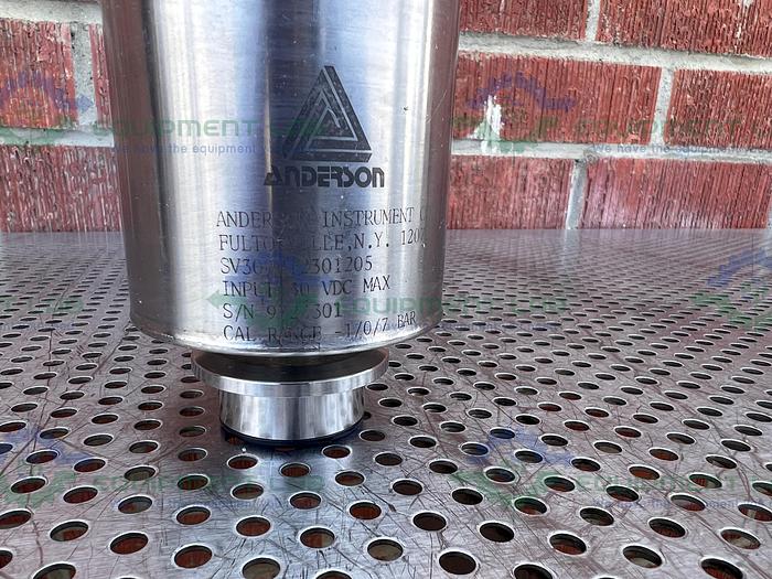 Used Anderson Instrument SV304B12301205 Pressure Transmitter