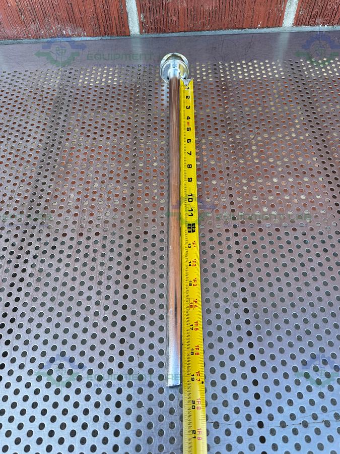 Used Stainless Steel 20" Syphon Tube w/ 2" OD Sanitary Fitting