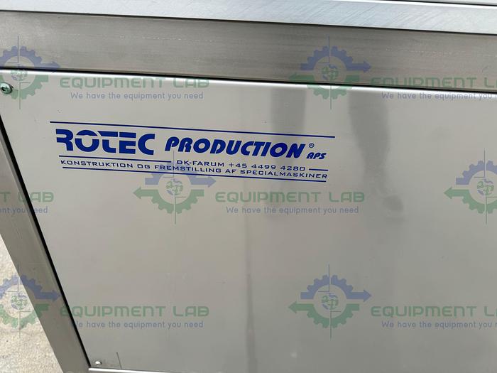 Used Rotec  Pistonmachine For Vial Caps / Stoppers w/ Vibratory Feeder Bowl