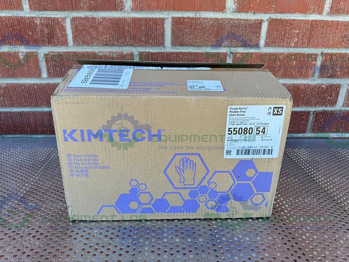 Box of 10 - Kimberly Clark  55080 Nitrile Exam Gloves, Purple, X-Small, 100/Bx