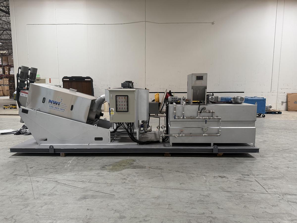 NWI JX302 Volute Press Sludge Dewatering System w/  Polymer  Dosing Unit MFG 26