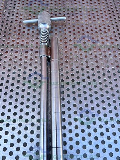 Used Stainless Steel  Pointed-Plunger Lance Sampler Probe w/ 18" Rod