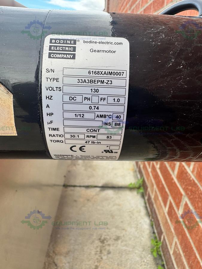  for parts or not working Dabrico Stainless Steel Reflow Surge Accumulation Feed Table Conveyor 46" x 84"