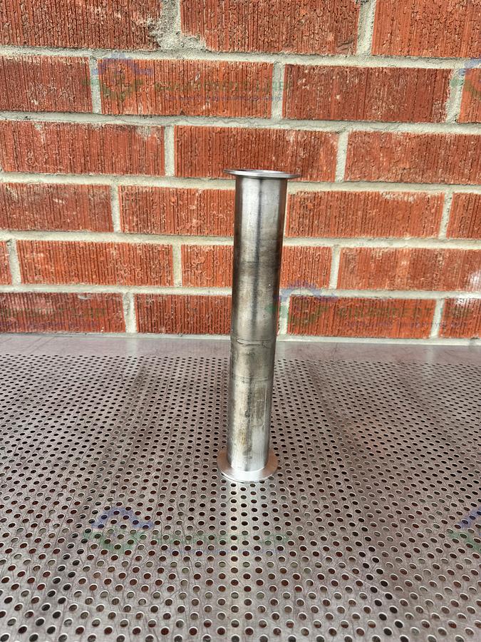 Used Stainless Steel  KF 50  Nipple Vacuum Fitting 13" Length