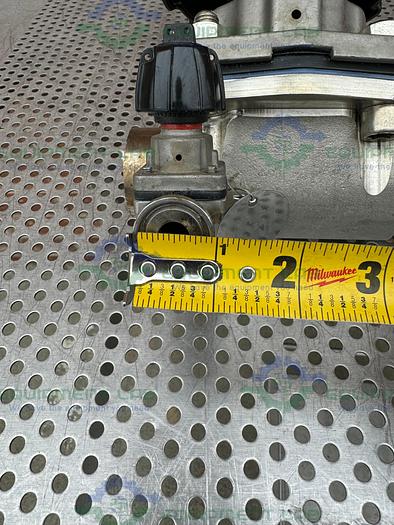 Used 2 Gemu Stainless Steel  Diaphragm Valve w/ 2" to 1/2" Sanitary Fittings