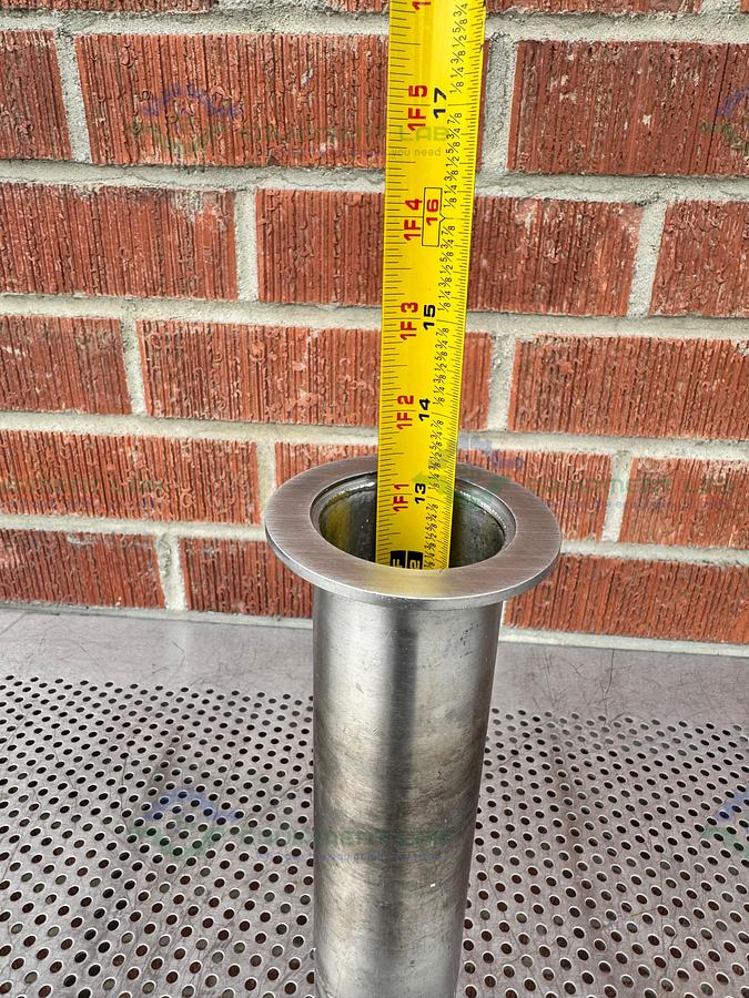 Used Stainless Steel  KF 50  Nipple Vacuum Fitting 13" Length