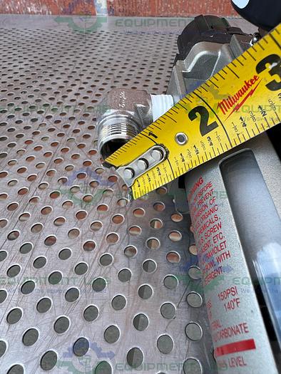 Used SMC AW40-N04-Z Filter Regulator 7 - 125 PSI w/ Flowserve Ball Valve