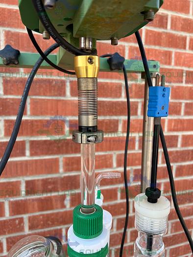 Used Chemglass  20 Liter Jacketed Glass Reactor w/ Chemglass Overhead Stirrer