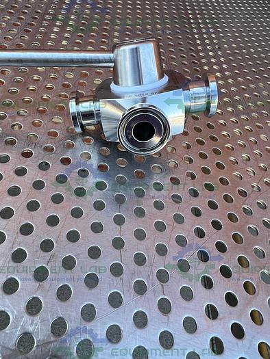 Used GE Healthcare Salvi  DN10 1220 4-way 316 Valve 18-1012-57 w/3/4" Sanitary Fitting