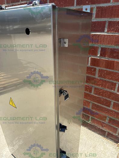 Used Unbranded Stainless Steel Industrial Control Panel Enclosure 12.5" x 24" x 50"