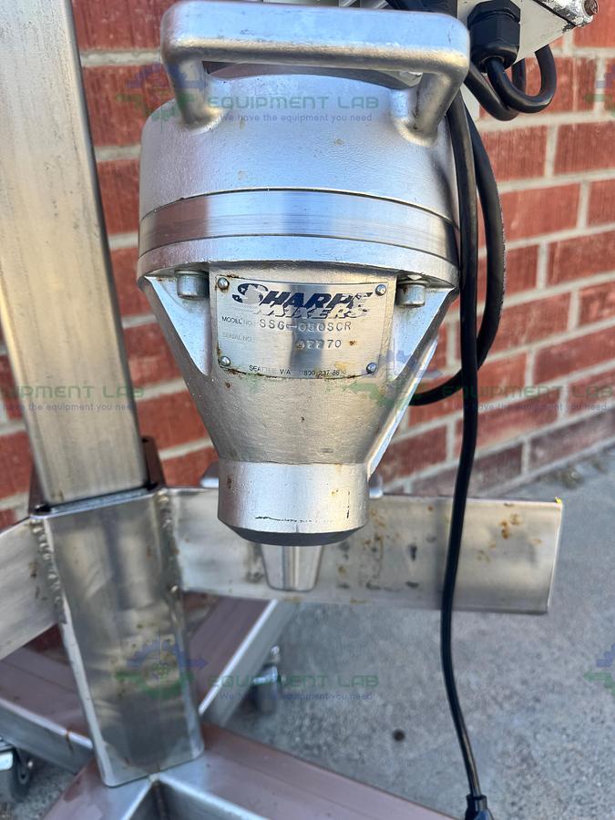 Used Sharpe Mixers SSG-050SCR Portable Mixer w/ VFD, 1/2 HP Motor, Two Impellers
