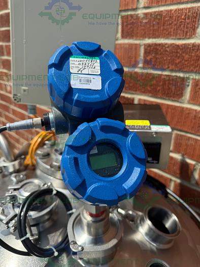 Used Precision 250 Liter Stainless Steel Jacketed Reactor 45 PSI w/ Lightnin Mixer.