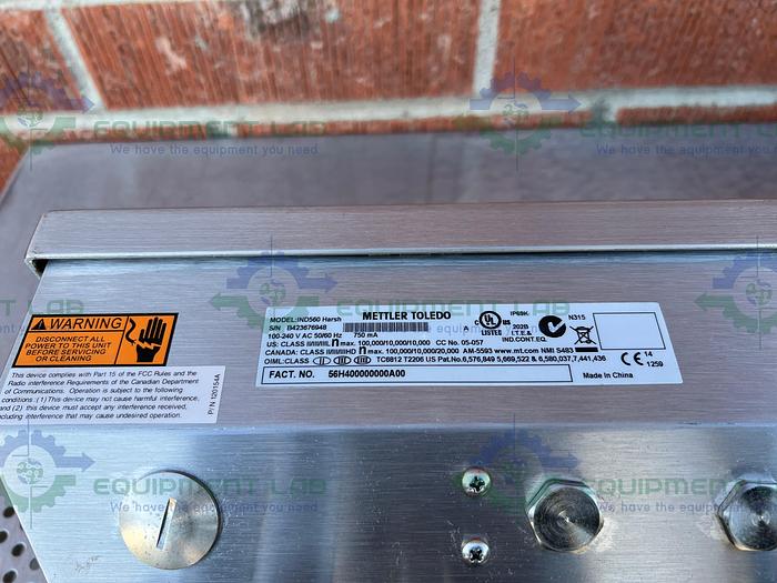 Used Mettler Toledo  KCC150S  Stainless Steel Bench Scale 300 Lb Capacity 23" x 31"