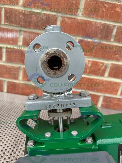 Used Fisher Controls V150 Stainless Steel 1" Air Operated / Pneumatic Vee-Ball Valve