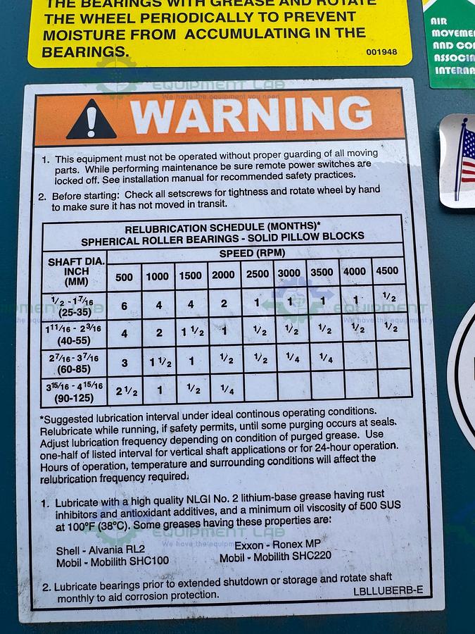 Twin City Fan & Blower BAF/DW Size 300 Air Foil Centrifugal Fan, AS05-SF01