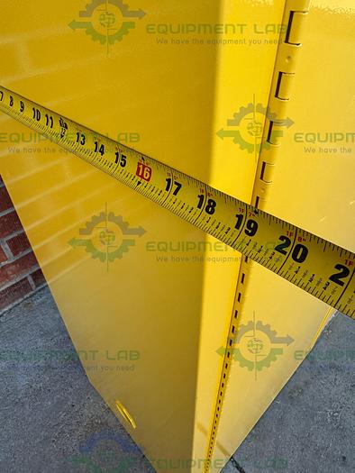 Used JustRite 45 Gallon Flammable Liquid Storage Cabinet w/ Soft Close Doors, Key