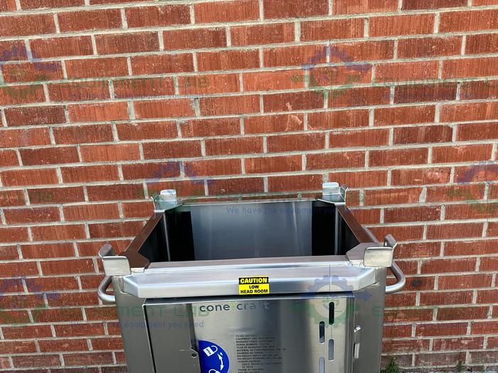 Used Cone Craft  Stainless Steel 200 Liter  Bag Holder / Storage Tank