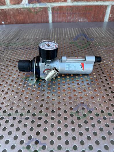 Used Camozzi  C104-D00 Filter Regulator 0 - 160 PSI w/ Camozzi Gauge