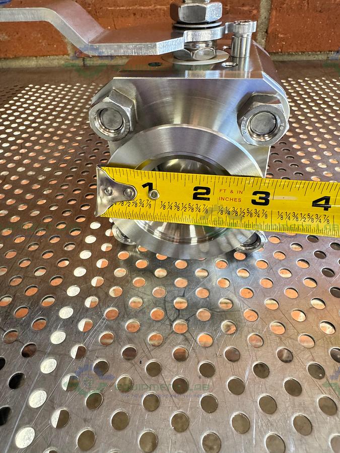 Ancorp E4200-QF50-BR803EP-P6022 High Vacuum Manual Ball Valve w/ KF 50 Fitting