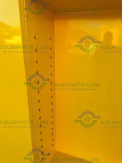 Used JustRite 45 Gallon Flammable Liquid Storage Cabinet w/ Soft Close Doors, Key