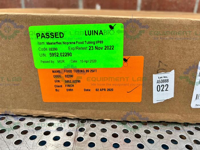 Used Masterflex I/P 89 Norprene High-Performance Precision Pump Tubing 25 Ft, 25mm