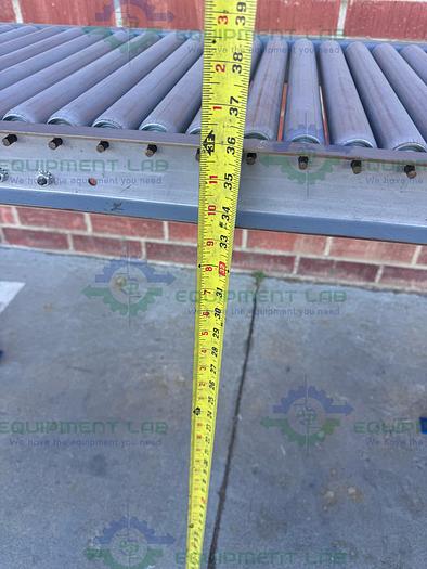 Used Roll-Away Heavy Duty Roller Conveyor 10' x 18" w/ Adjustable Legs