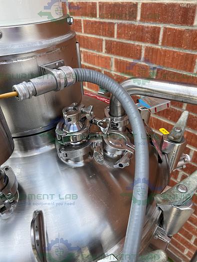 Used Precision 250 Liter Stainless Steel Jacketed Reactor 100 PSI w/ Top Mixer 1/2 HP