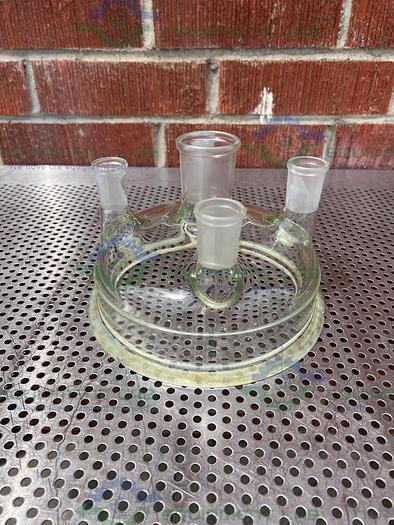 Used Chemglass  Reaction Vessel 5 Neck Lid 200MM, 45/50, 29/42 , 24/40 Joints