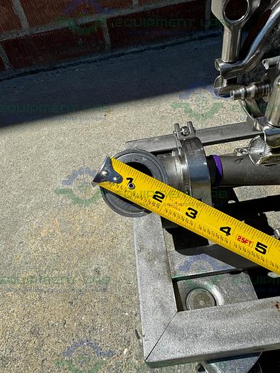 Used Wilden  HT 68004 Stainless Steel Double Diaphragm Pump w/ Cart