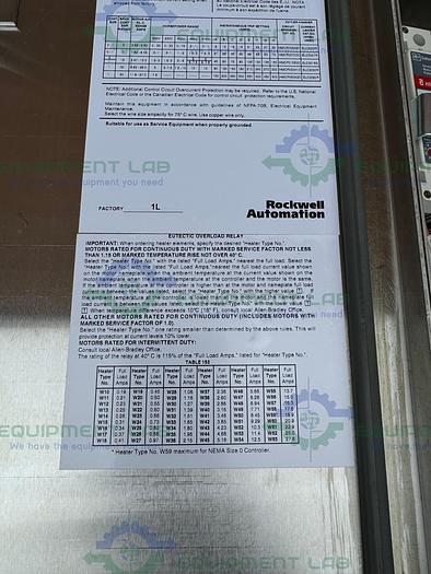 Used Allen Bradley / Nema 509-AOD Size 0 Combination Starter Circuit Breaker