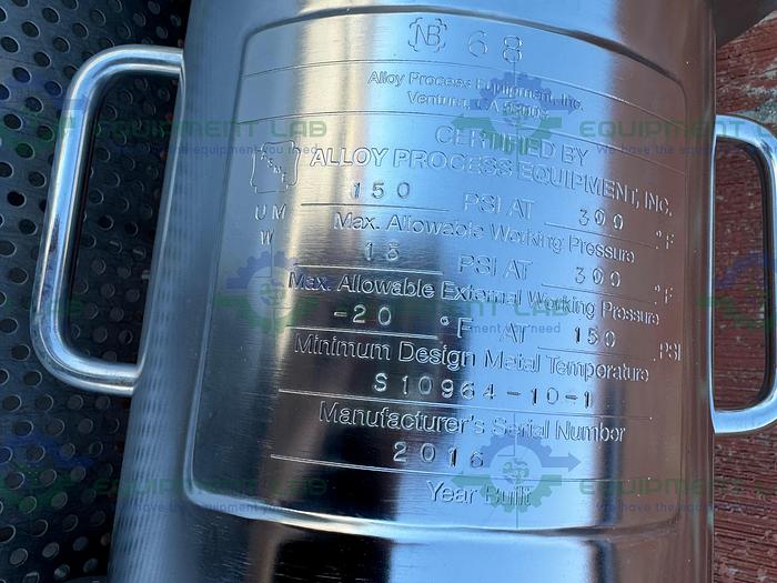 Used Alloy 3R x 10" SS 316L Code 7 Multi Cartridge Filter Housing FV 150 PSI