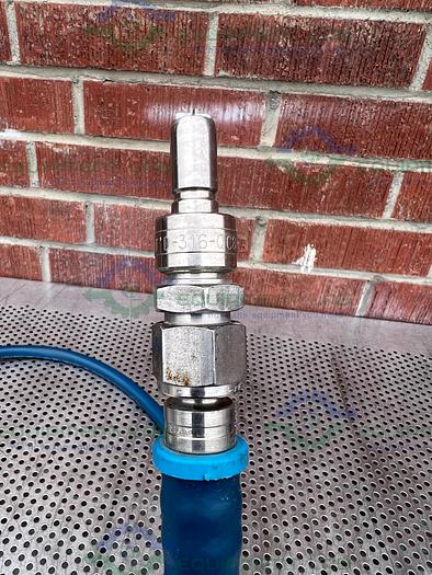 Used Swagelok  152" Chiller Hose w/ Swagelok Stainless Steel Push On 1/2" Hose Adapter