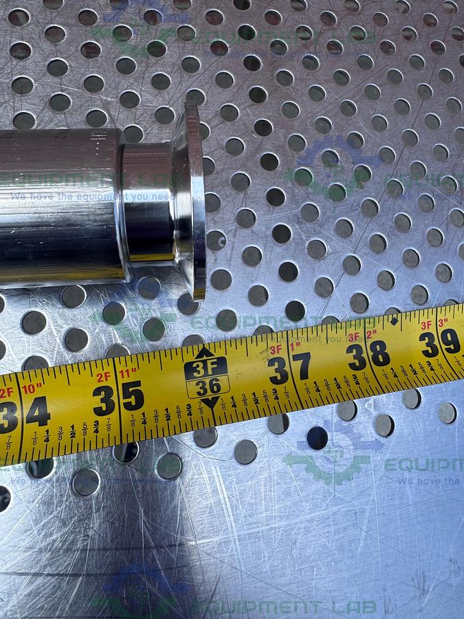 Used Saint Gobain HOSSMP-16 Pure Fit 36" Hose w/ 1" Sanitary Fitting 125PSI at 20°C