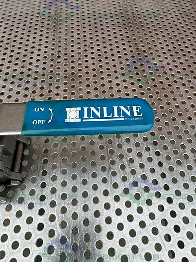 Used Inline  Industries Stainless Steel Ball Valve w/ 1" Sanitary Fitting