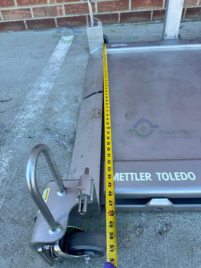 Used Mettler Toledo PUA669 Stainless Steel Scale 500 lbs w/ 36" x 36" Platform, Ramps