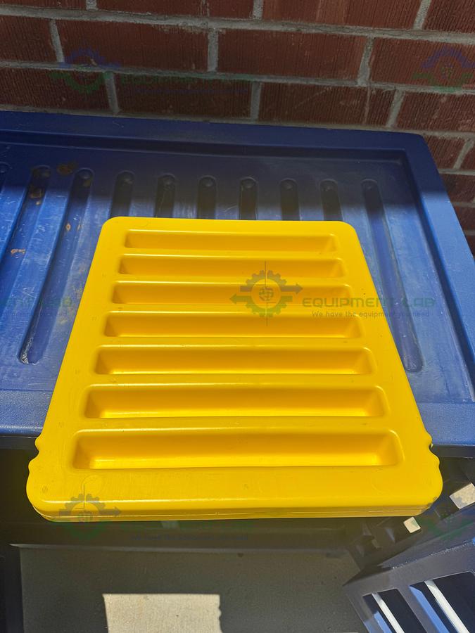 Used Eagle CRA-P22 Poly Acid & Corrosive Safety Cabinet 22 Gallon with Shelves, Buckets