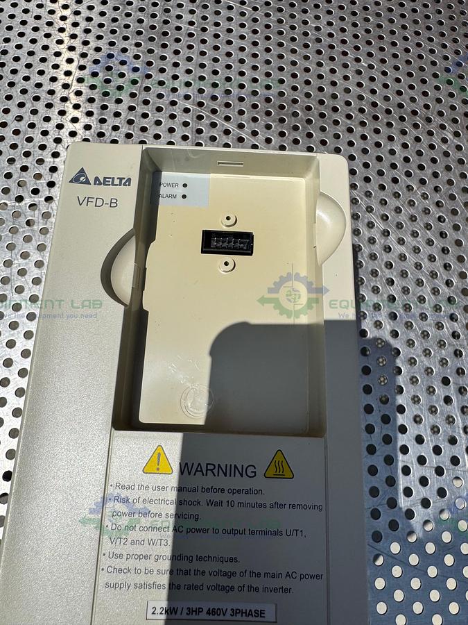 Used Delta Electronics VFD022B43B Inverter Drive 3 PH, 0-480V Output, 0.1-400Hz