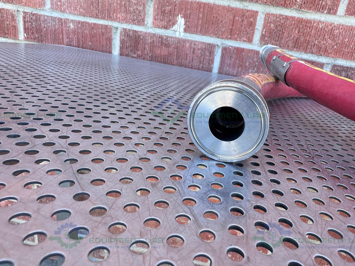 Used BioFlex RC 98" Aflex Hose w/ 1" Sanitary Fitting 1" Sanitary Fitting to NPT