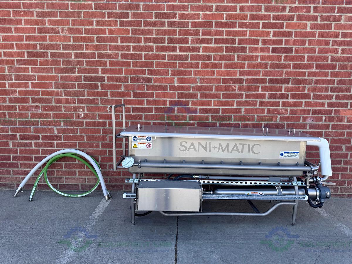 Used Sani Matic Stainless Steel 350 Liter COP System Parts Washer Skid