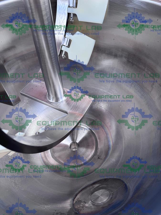 Used Lee Industries 50 Liter Stainless Steel Jacketed Reactor w/Mixer, Scraper MFG 23