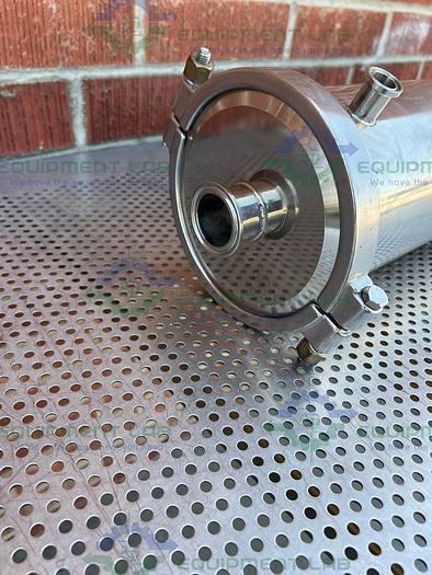 Used Unbranded Stainless Steel Shell and Tube Heat Exchanger 6" x 40"