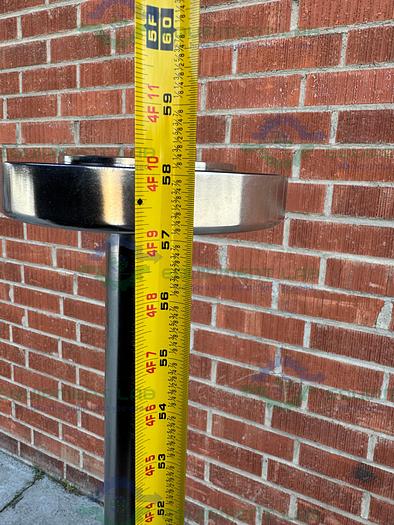 Used Schott AG  316 Stainless Steel Impeller 58" Height  x 6" Flange Fitting