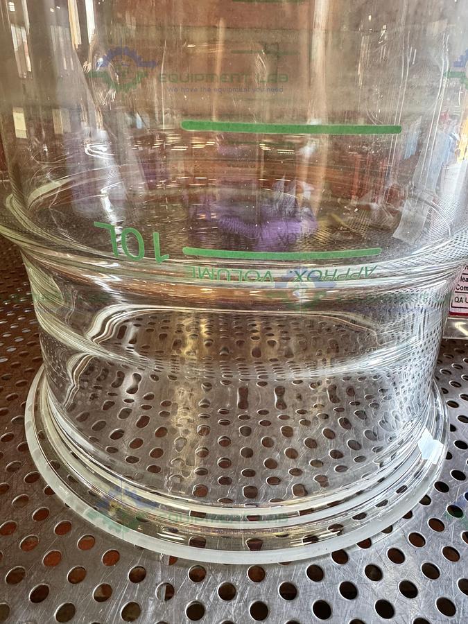 Used Chemglass 10 Liter Jacketed Process Reaction Vessel
