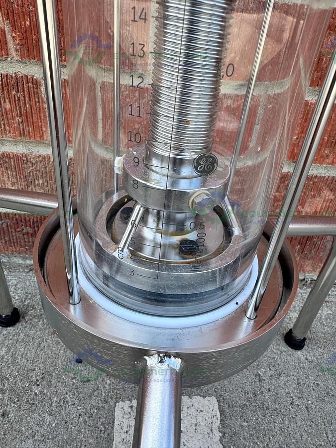 Used Cytiva / GE / Pharmacia BPG 100 / 500 Chromatography Column 4L