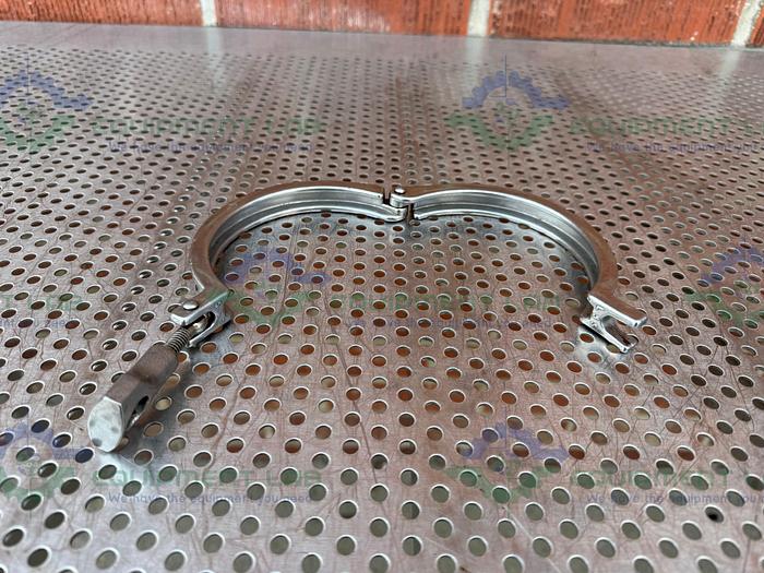 Used Stainless Steel  Heavy Duty Clap w/ 5" OD